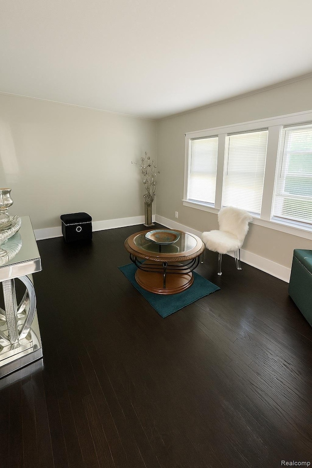 13516 Mansfield St, Detroit, MI 48227 - sitting room featuring baseboards and wood finished floors
