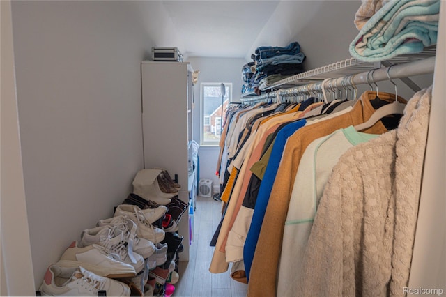 2544 S Beatrice St, Detroit, MI 48217 - walk in closet with wood finished floors