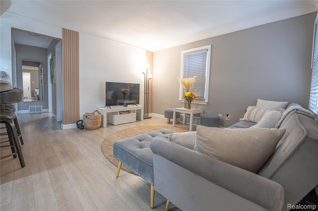 2544 S Beatrice St, Detroit, MI 48217 - living room featuring hardwood / wood-style flooring and baseboards