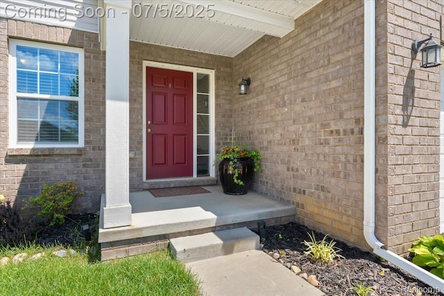 21422 Navarra Dr, South Lyon, MI 48178 - property entrance with brick siding
