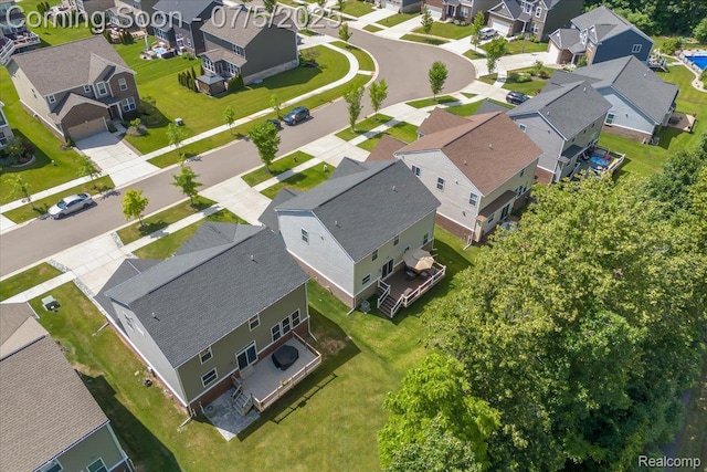 21422 Navarra Dr, South Lyon, MI 48178 - aerial perspective of suburban area