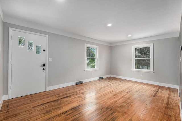 1816 Jennette Ave NW, Grand Rapids, MI 49504 - entryway featuring light wood-type flooring and recessed lighting