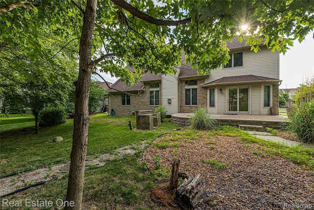 51992 Boland Rd, Chesterfield, MI 48047 - back of property with a lawn