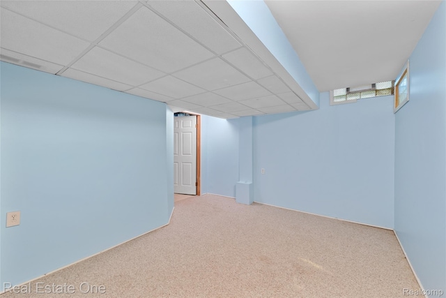 51992 Boland Rd, Chesterfield, MI 48047 - below grade area featuring carpet floors and baseboards