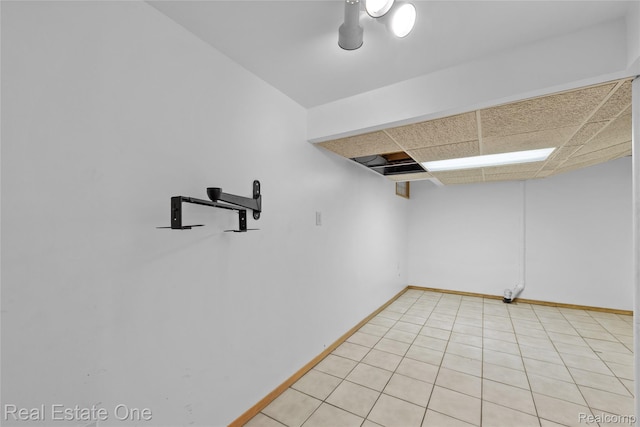 51992 Boland Rd, Chesterfield, MI 48047 - finished basement with a paneled ceiling and baseboards