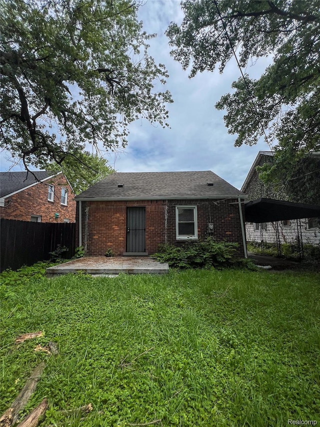 4651 Berkshire St, Detroit, MI 48224 - back of property featuring brick siding