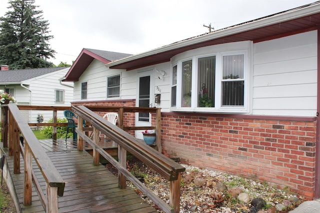 3211 S Arvin Dr, Saginaw, MI 48601 - view of wooden terrace