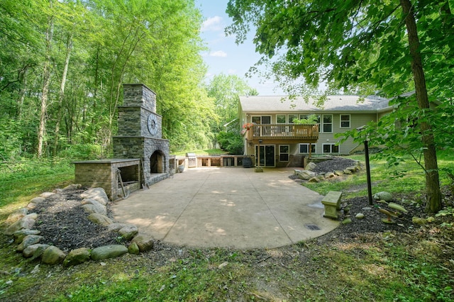 8395 Dalton Rd, Onsted, MI 49265 - view of patio featuring a wooden deck