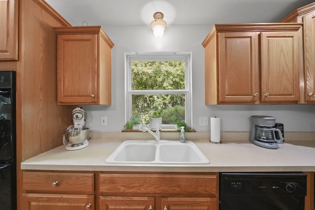 8395 Dalton Rd, Onsted, MI 49265 - kitchen featuring black dishwasher and light countertops
