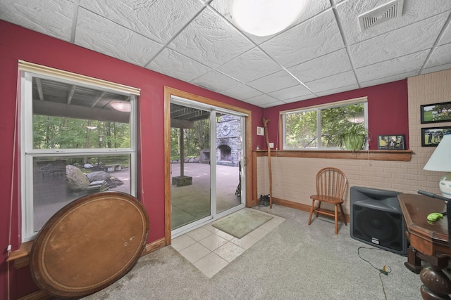 8395 Dalton Rd, Onsted, MI 49265 - doorway to outside with carpet