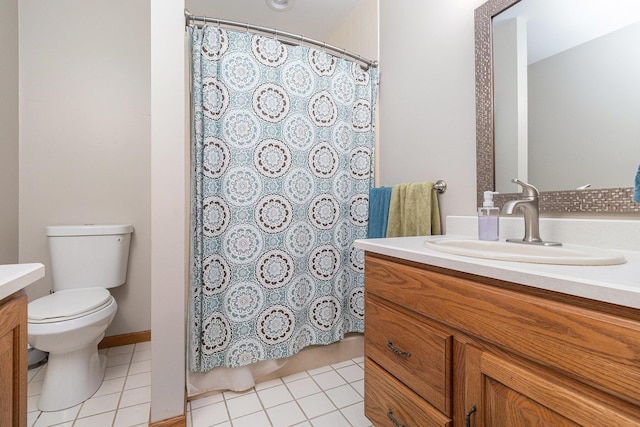 2240 Quincy Ave, Portage, MI 49024 - full bathroom featuring vanity, tile patterned flooring, and a shower with curtain