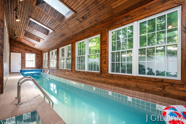 1214 Euna Vista Dr, Holland, MI 49423 - indoor pool with a skylight