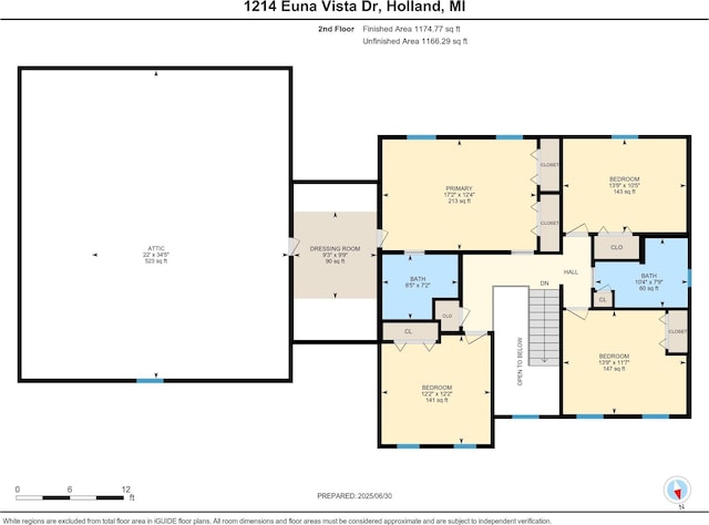 1214 Euna Vista Dr, Holland, MI 49423 - view of home floor plan
