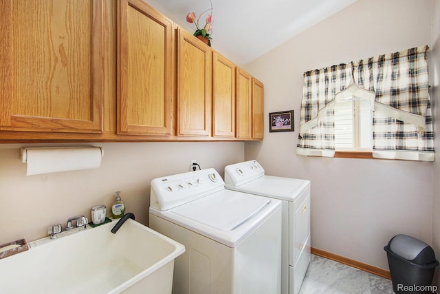 32851 Foster Ct, Fraser, MI 48026 - laundry room with separate washer and dryer and cabinet space