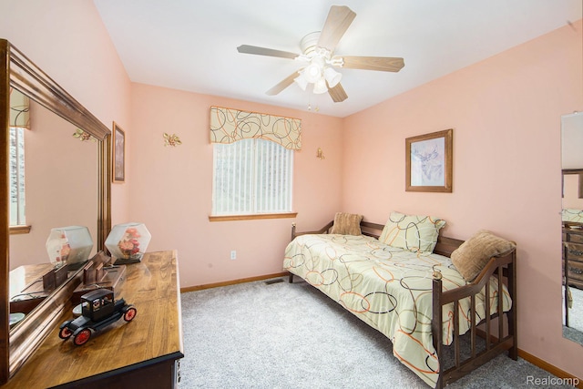 32851 Foster Ct, Fraser, MI 48026 - bedroom featuring carpet flooring and a ceiling fan