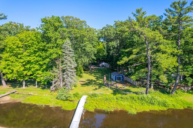 11901 187th Ave, Stanwood, MI 49346 - view from above of property featuring a nearby body of water