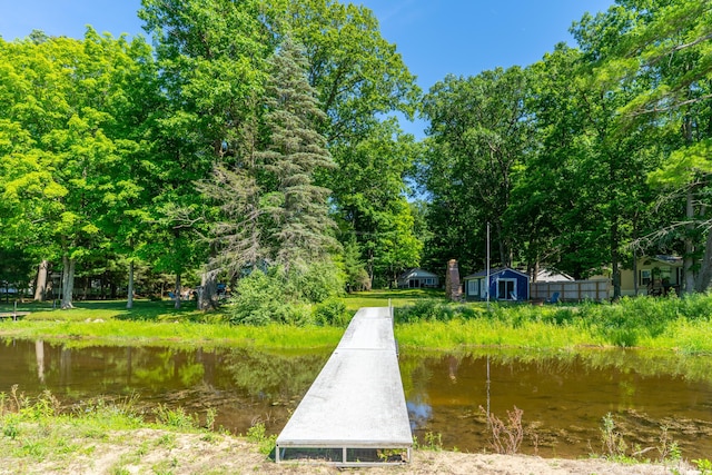 11901 187th Ave, Stanwood, MI 49346 - dock area featuring a water view