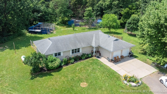 9265 Mulliken Rd, Mulliken, MI 48861 - view from above of property