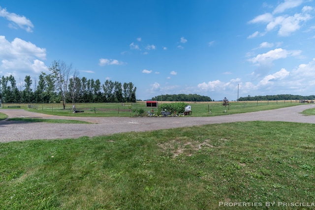 9265 Mulliken Rd, Mulliken, MI 48861 - view of yard featuring a view of countryside