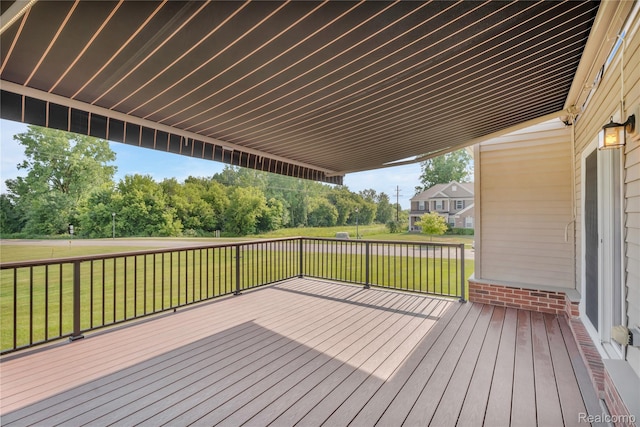 6119 Amber Ln, Grand Blanc, MI 48439 - wooden deck with a yard