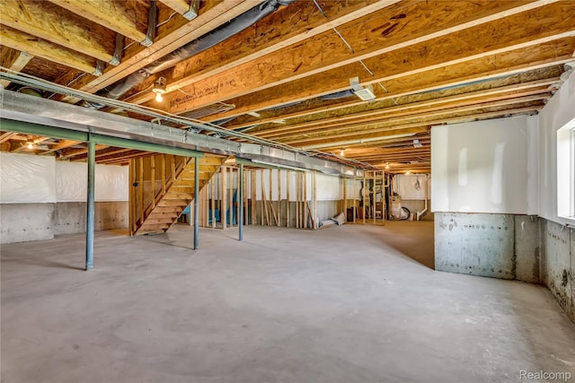 6119 Amber Ln, Grand Blanc, MI 48439 - basement with stairs