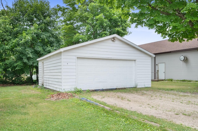 405 W 5th St, Evart, MI 49631 - view of detached garage