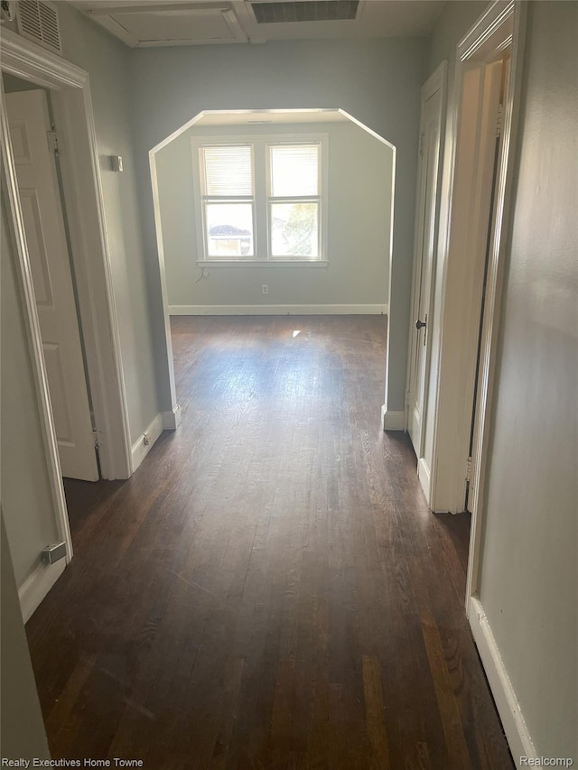 15251 Maplewood Ave, Eastpointe, MI 48021 - hall with dark wood-type flooring and baseboards