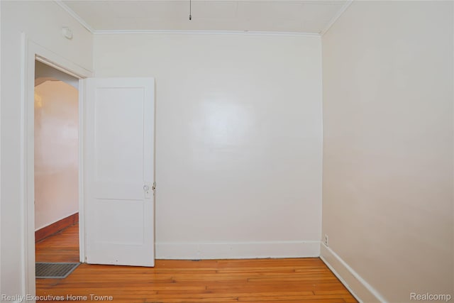 15251 Maplewood Ave, Eastpointe, MI 48021 - unfurnished room with ornamental molding and light wood-style floors