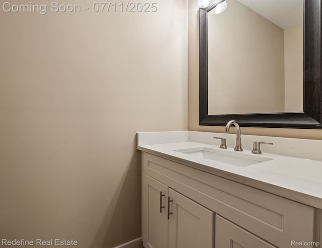 722 E Parent Ave, Royal Oak, MI 48067 - bathroom featuring vanity and baseboards
