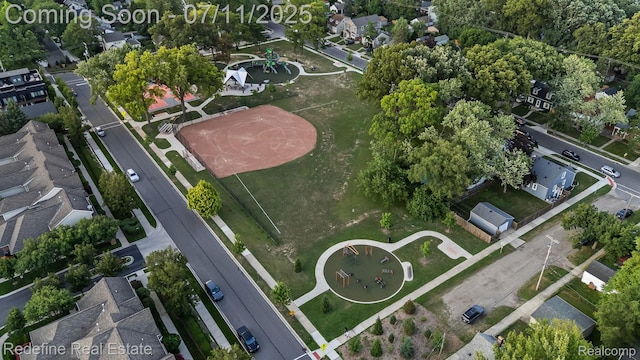 722 E Parent Ave, Royal Oak, MI 48067 - aerial overview of property's location with nearby suburban area