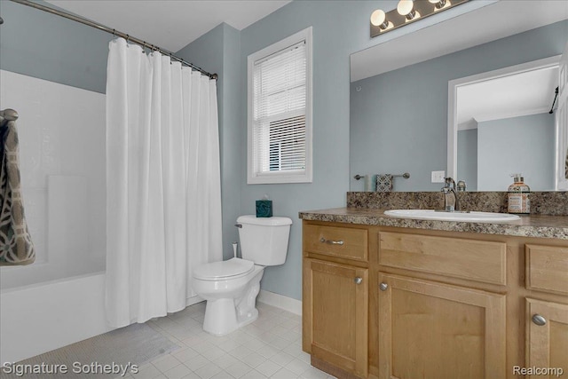 182 Amys Walk, Auburn Hills, MI 48326 - full bathroom with vanity, tile patterned flooring, and shower / bath combination with curtain