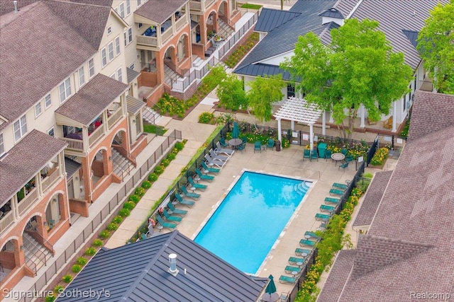 182 Amys Walk, Auburn Hills, MI 48326 - aerial view of a pool area