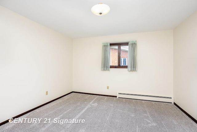 2936 Reppuhn Dr, Saginaw, MI 48603 - empty room with baseboard heating and carpet floors