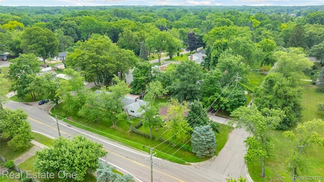 7241 Richardson Rd, West Bloomfield, MI 48323 - aerial view of a heavily wooded area