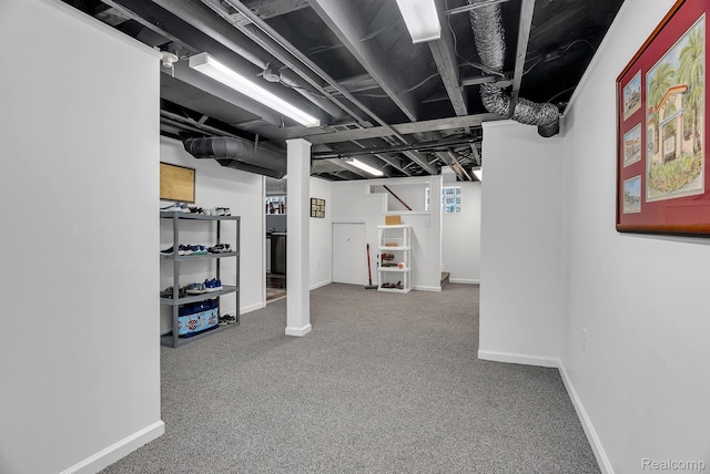 648 S Highland St, Dearborn, MI 48124 - below grade area with carpet