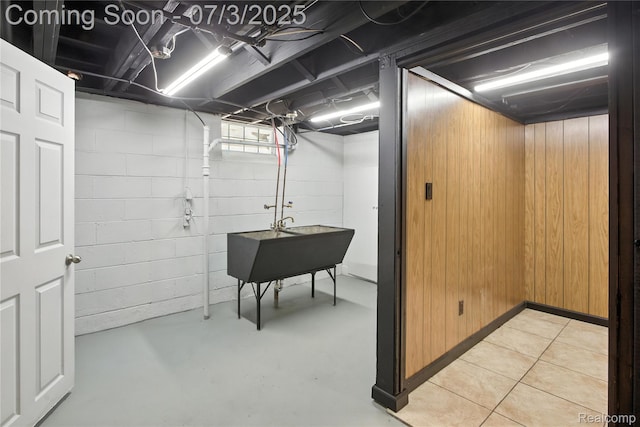 65 Martin Luther King Jr Blvd N, Pontiac, MI 48342 - basement featuring concrete block wall