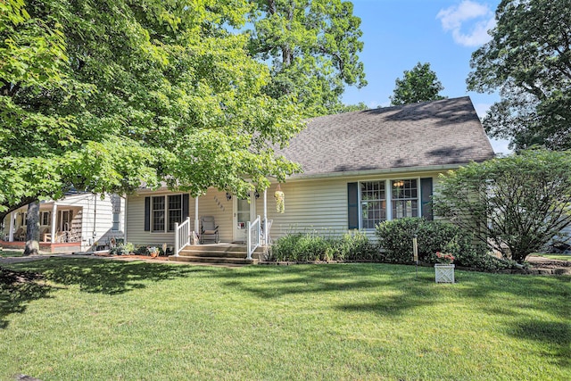 15891 Lakeview Dr, Buchanan, MI 49107 - view of front of property with a front yard and a shingled roof