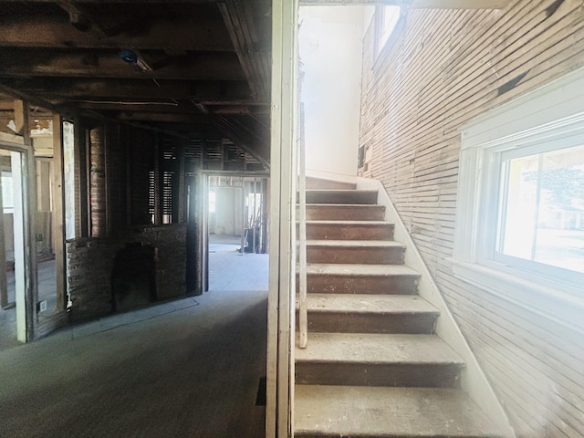 1520 E Ganson St, Jackson, MI 49202 - staircase with healthy amount of natural light