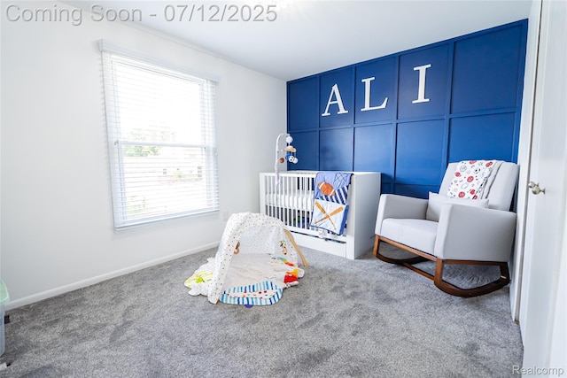 42331 Beacontree Ct, Northville, MI 48168 - bedroom with multiple windows, carpet floors, and a crib