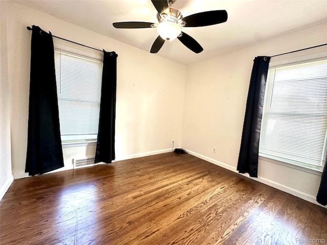 20979 Audette St, Dearborn, MI 48124 - empty room featuring wood finished floors and a ceiling fan