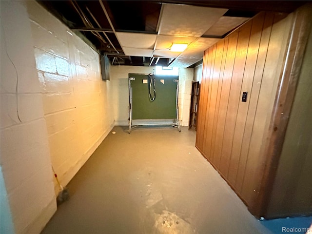 20979 Audette St, Dearborn, MI 48124 - unfinished below grade area with concrete block wall