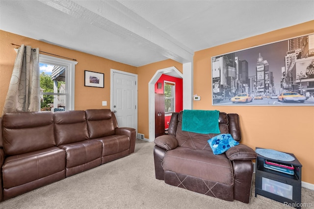 26752 Blackmar Ave, Warren, MI 48091 - living room featuring carpet floors and baseboards