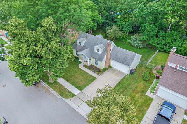 1507 Dicken Dr, Ann Arbor, MI 48103 - aerial view of property and surrounding area