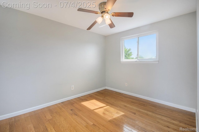 37718 Douglas Ct, Sterling Heights, MI 48310 - empty room featuring light wood-style flooring and ceiling fan