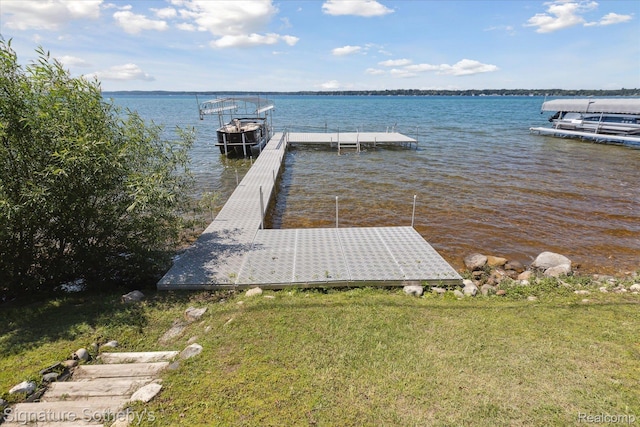 4294 N E Torch Lake Dr, Central Lake, MI 49622 - dock area featuring a water view