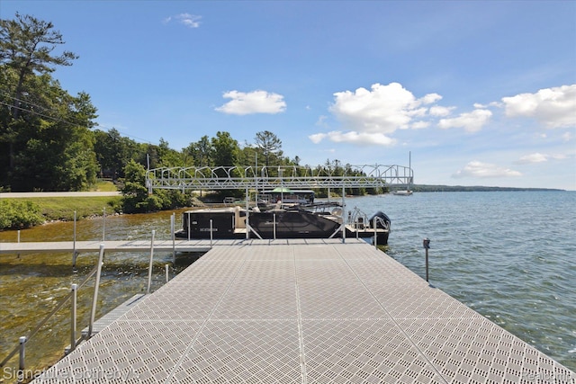 4294 N E Torch Lake Dr, Central Lake, MI 49622 - dock area featuring a water view