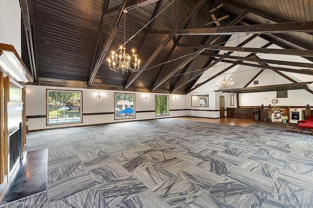1982 Wickham St, Royal Oak, MI 48073 - building lobby with high vaulted ceiling and beamed ceiling
