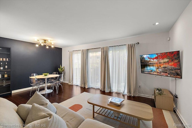 1982 Wickham St, Royal Oak, MI 48073 - living room featuring wood finished floors and baseboards