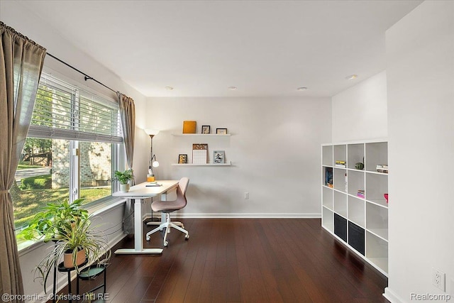 1982 Wickham St, Royal Oak, MI 48073 - office with hardwood / wood-style floors and recessed lighting