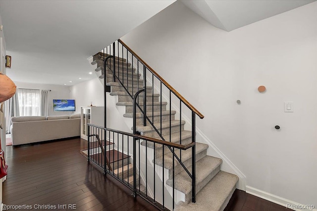 1982 Wickham St, Royal Oak, MI 48073 - stairs with wood-type flooring and recessed lighting